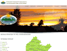 Tablet Screenshot of niezgoda.agropodkarpacie.pl